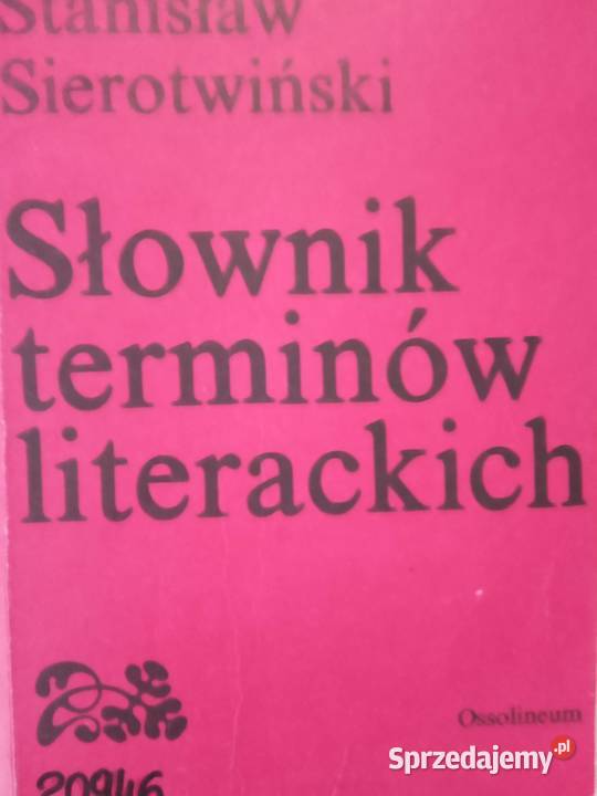 Słownik terminów literackich kolekcje unikaty