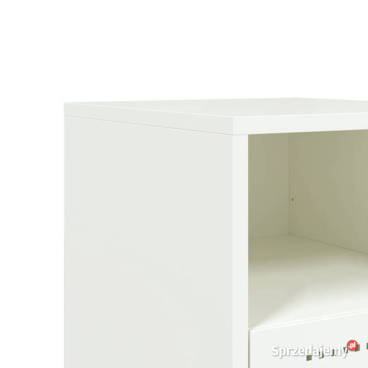 Szafki nocne 2 białe 36x39x605 stal WM846565 Warszawa