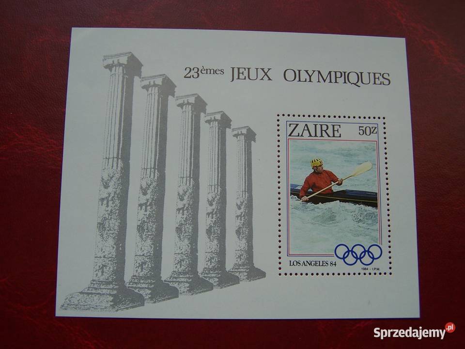 Zair 1984 MNH Sport Olimpiada Los Angeles 84 Filatelistyka Filatelistyka