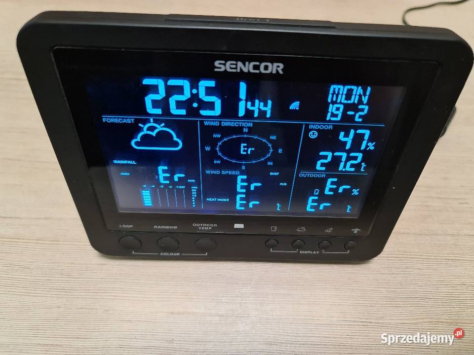 Stacją pogody wyświetlacz Sencor SWS9700 pomorskie Czarna Woda sprzedam