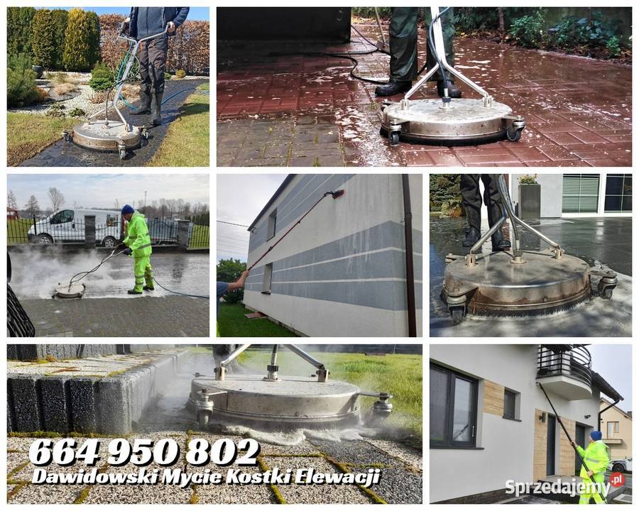 Mycie kostki brukowej elewacji polbruku pomorskie Kościerzyna
