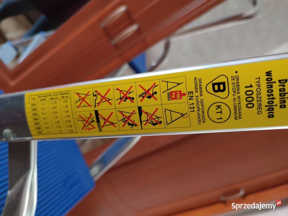 Drabina aluminiowa lekka składana Lubsko