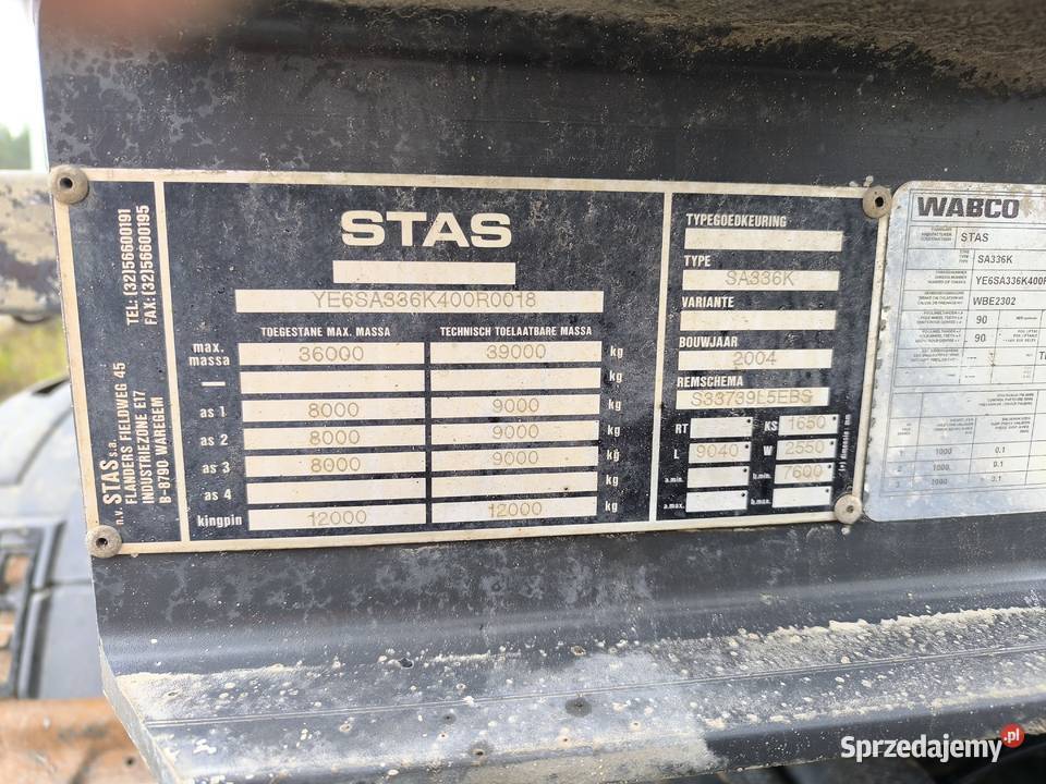 Wywrotka Stas 28m aluminiowa nie Bengalu Kogel Wywrotki Tarnobrzeg