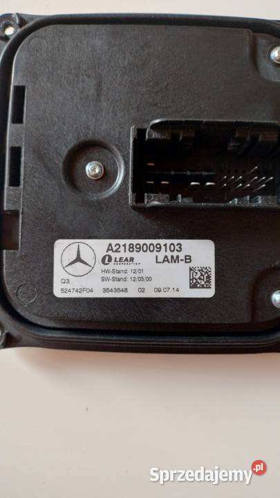 MERCEDES CLS W218 PRZETWORNICA MODUŁ A2189009103 Układ elektryczny silnika śląskie sprzedam