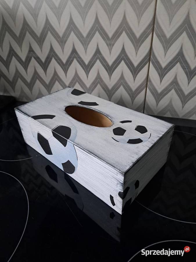 Chustecznik drewniany piłka nożna decoupage Kędzierzyn-Koźle