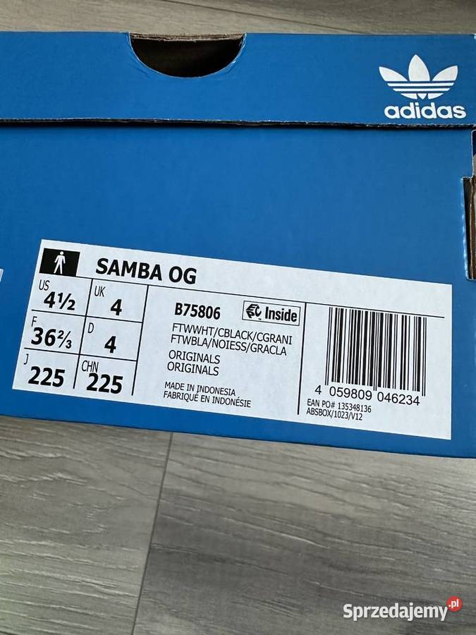 Adidas Samba OG B75806 White Black r 36 23 nowe dolnośląskie Wrocław