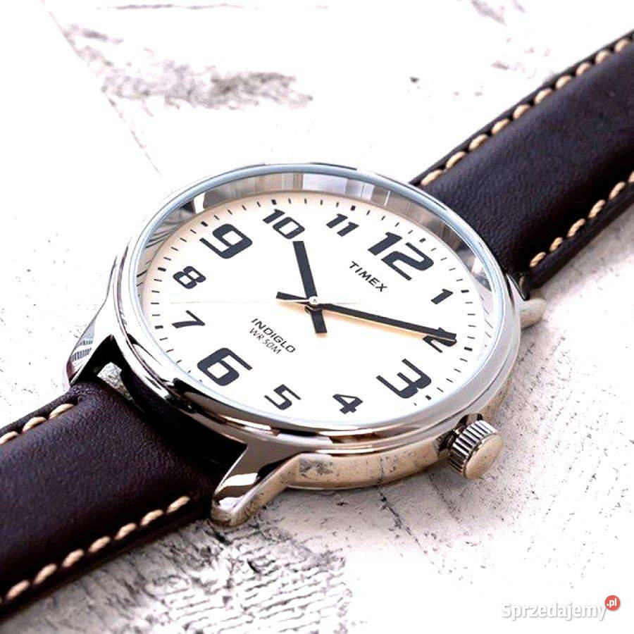 Zegarek Timex Męski 43mm Indiglo 50M Pasek Ecru Tarnów