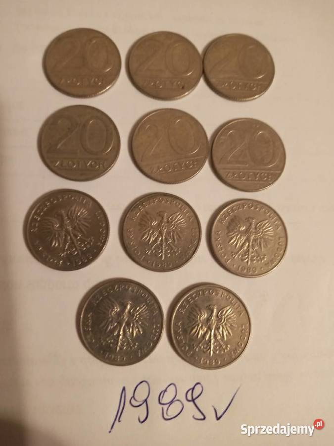 Monety 20 zł z 1989r