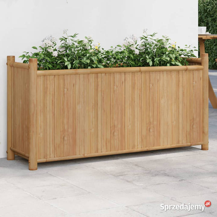 Donica 100x30x50 bambusowa WM366463 Warszawa sprzedam