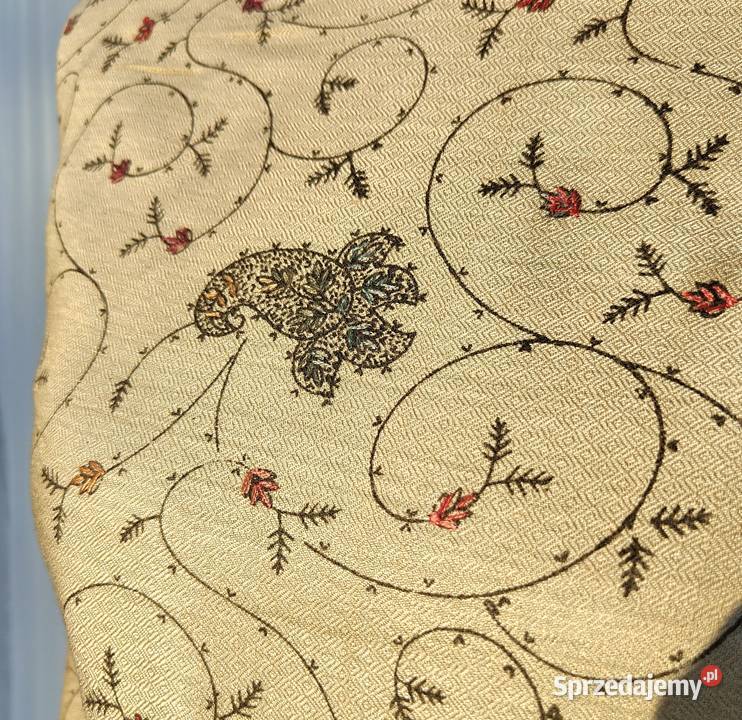 Duży szal orientalny Indie haftowany haft Szczecin