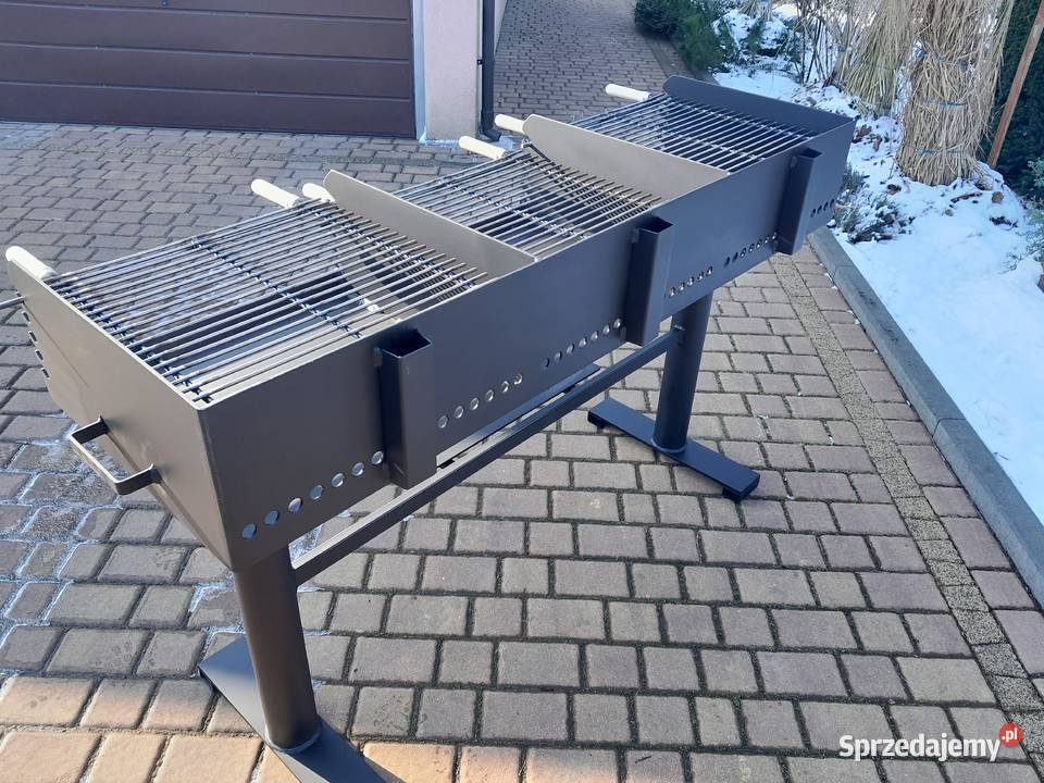 Gastronomiczny grill TRÓJKOMOROWY blacha 5 mm Damasławek