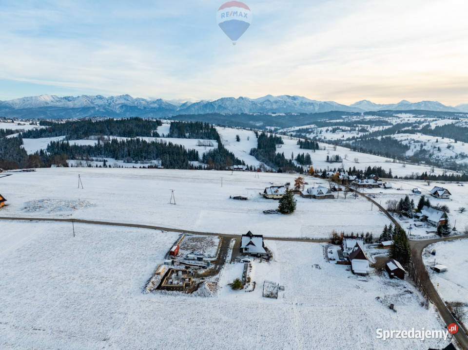 Widokowa działka budowlana w Czerwiennem 2 Ząb Sprzedaż małopolskie Czerwienne