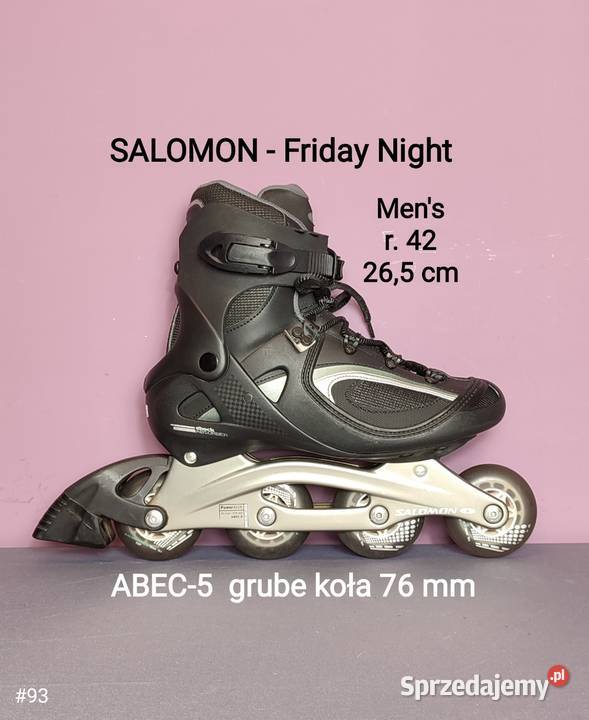 Raz użyte rolki Salomon męskie koła FAT 76 mm r małopolskie Jasień