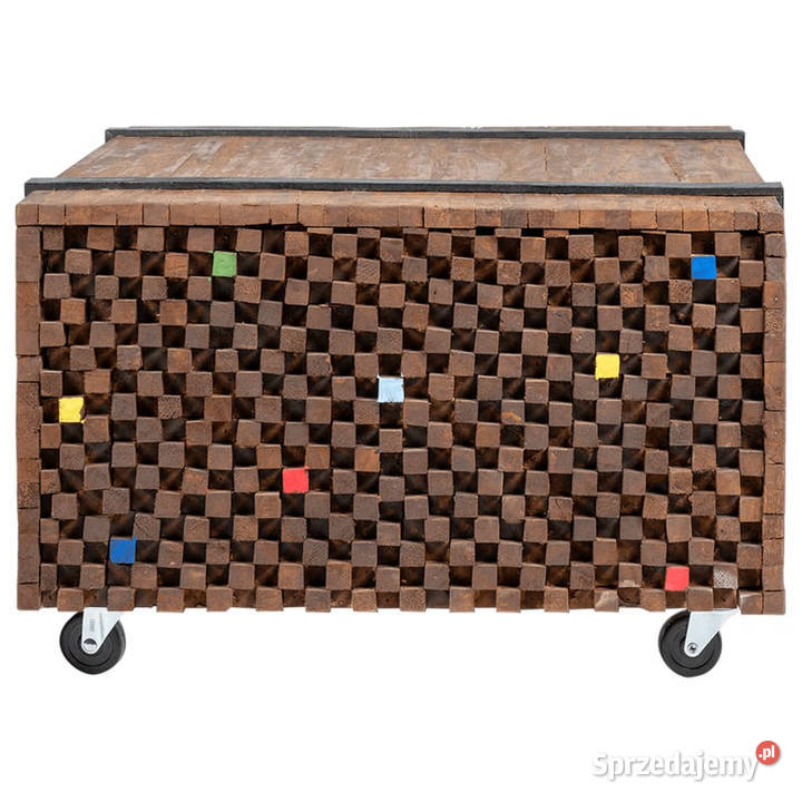 Stolik boczny z drewna tekowego 60 x 60 x 38 Warszawa