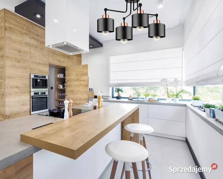 LAMPA WISZĄCA SUFITOWA ŻYRANDOL poczwórna czarna podlaskie Choroszcz sprzedam