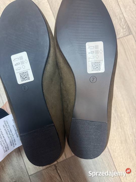 40 Asos Design Zielone khaki baleriny wieczorowe Balerinki Obuwie