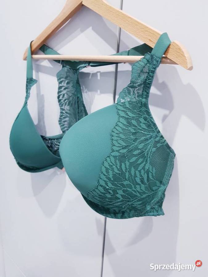 Damski usztywniany biustonosz z koronkowym tyłem 80cm Dąbrowa Górnicza