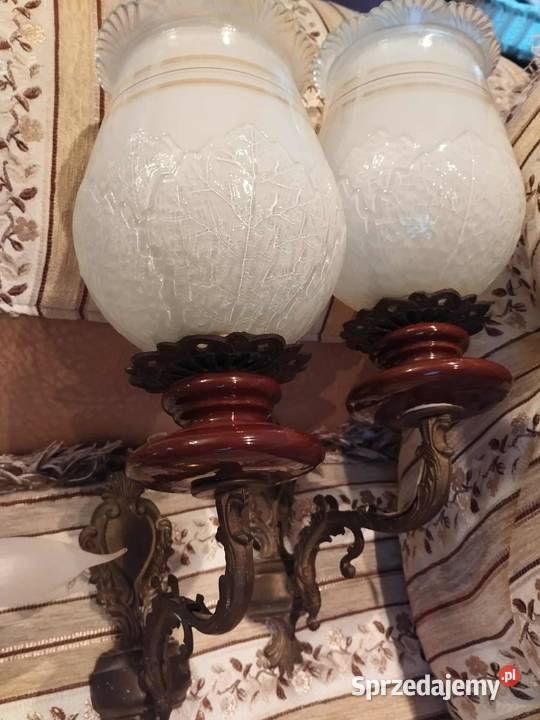 stare mosiężne kinkiety kinkiet wyprzedaż