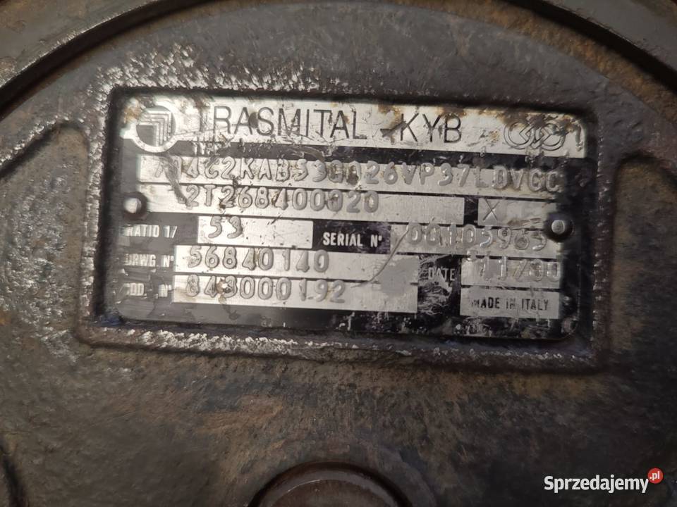 Napęd jazdy 1T215004520 Zwolnica Volvo EC 55 Wilkowo sprzedam