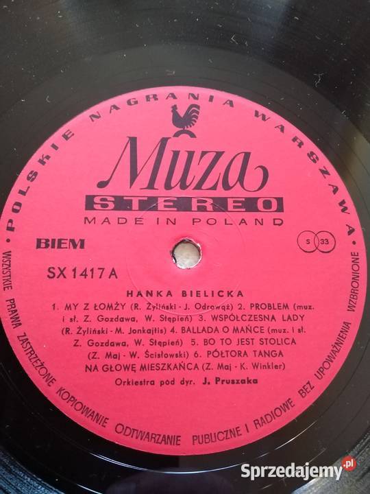Hanka Bielicka Płyta Winylowa 1976