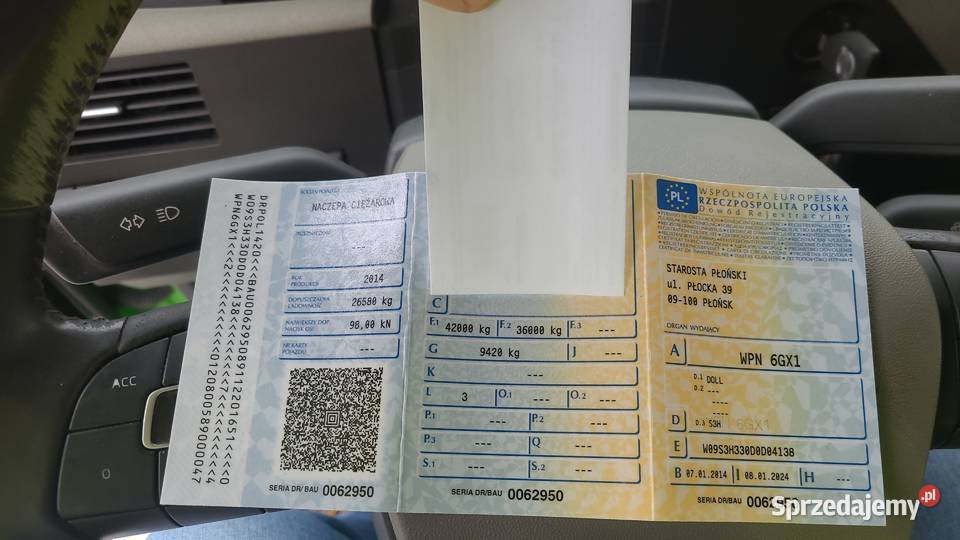 DOLL 3osie skretne niskopodwozie laweta naczepa Galomin