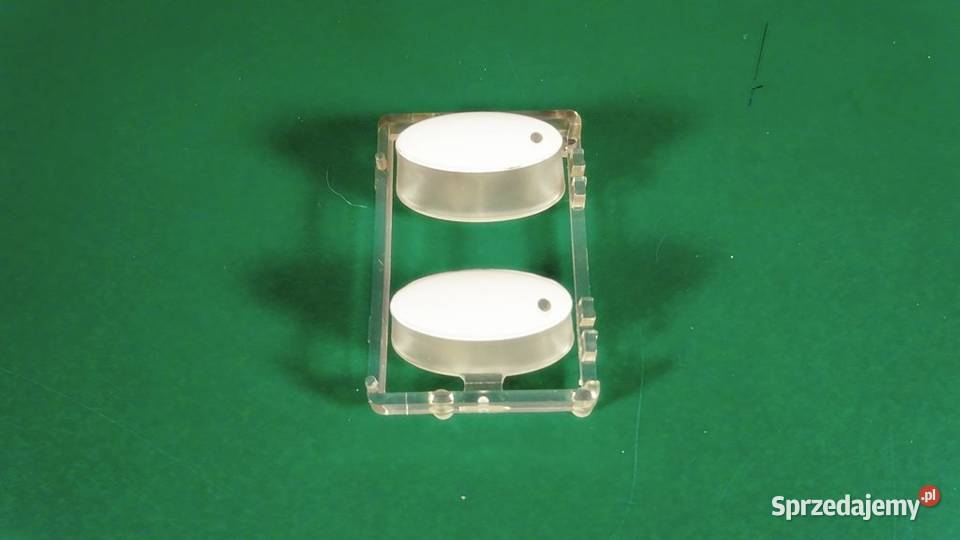 Przycisk podwójny biały do panelu sterowania śląskie Chorzów