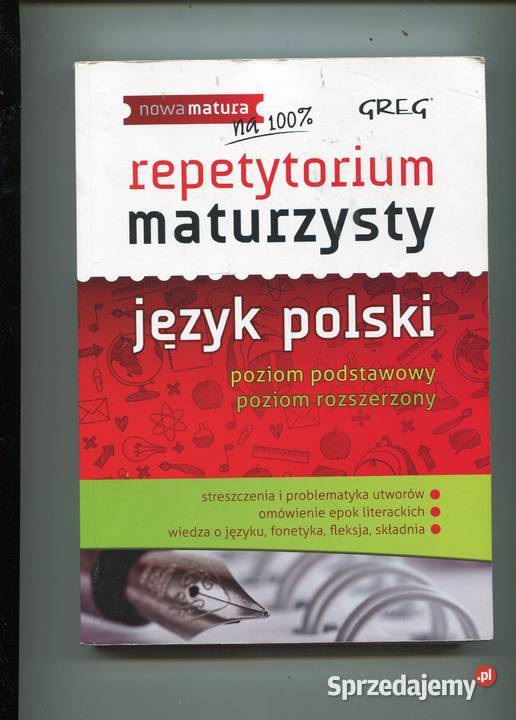 repetytorium maturzysty Język polski poziom Pozostałe sprzedam