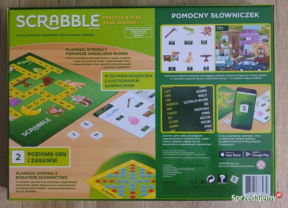 Scrabble Proactice Play Język angielski Mattel CE  Warszawa