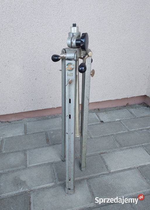 Stary solidny statyw fotograficzny stalowy Antyki, Sztuka, Kolekcje Tczew sprzedam