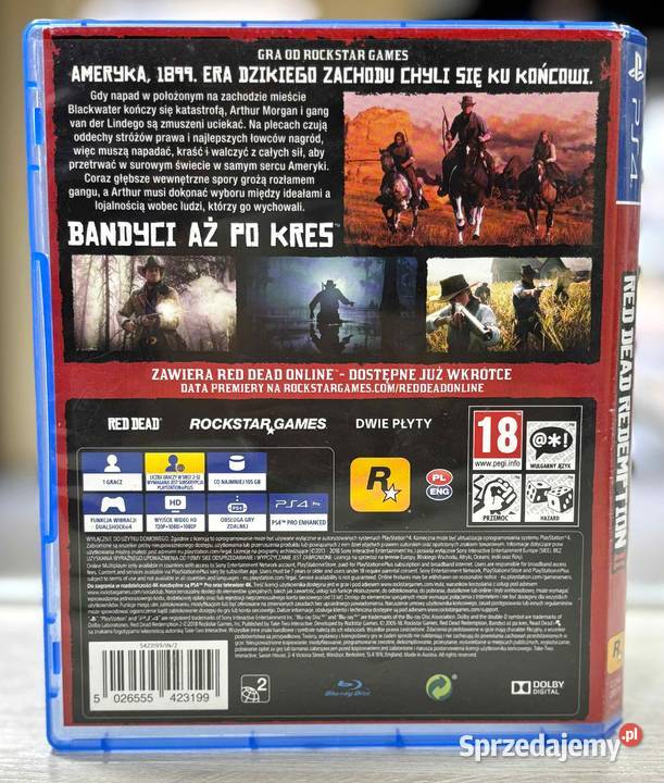 Gra 4 RDR 2 Red Dead Redemption 2 Elbląg sprzedam