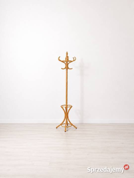 Klasyczny Wieszak Stojący w Stylu Thonet Gięte Poddębice sprzedam
