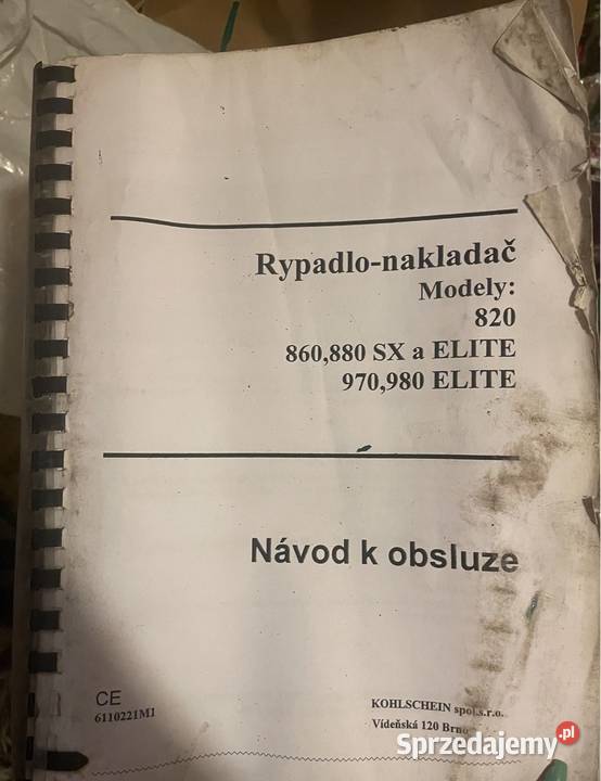 Instrukcja obsługi koparkoładowarka 820 860 Chełmiec