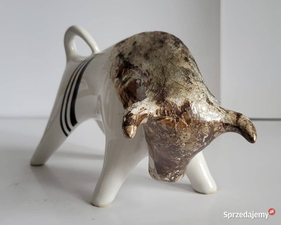 BYK Znak zodiaku Figurka Byczek ceramiczny Antyki, Sztuka, Kolekcje Sierakowice