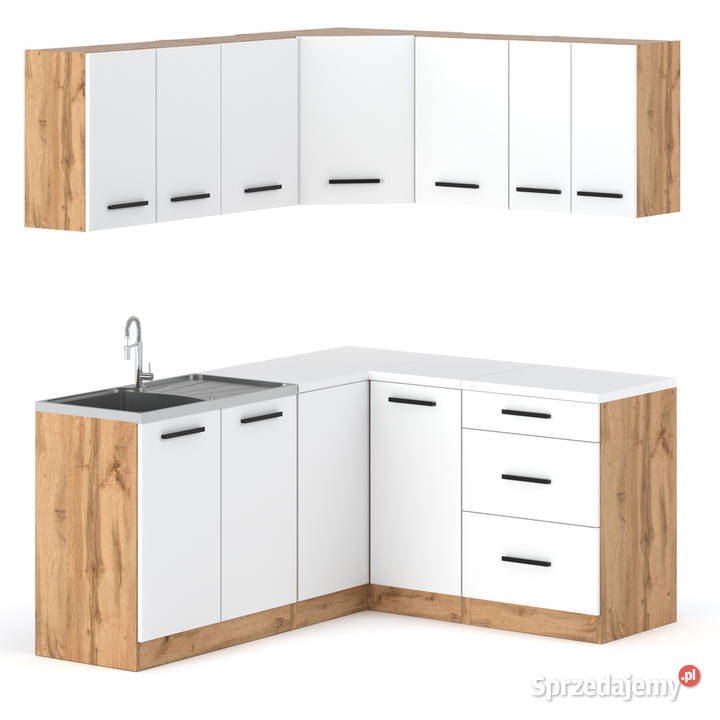 Meble Kuchenne Białe Nowoczesne Narożne Modułowe Elbląg