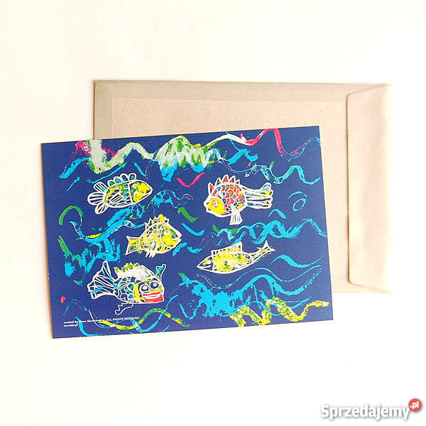 21x30 plakat do pokoju dziecka Rybki Katowice
