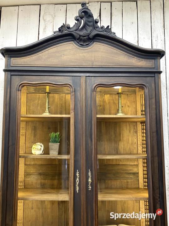 BIBLIOTEKA witryna Loft Ludwik XV Francja drewno Meble Warszawa