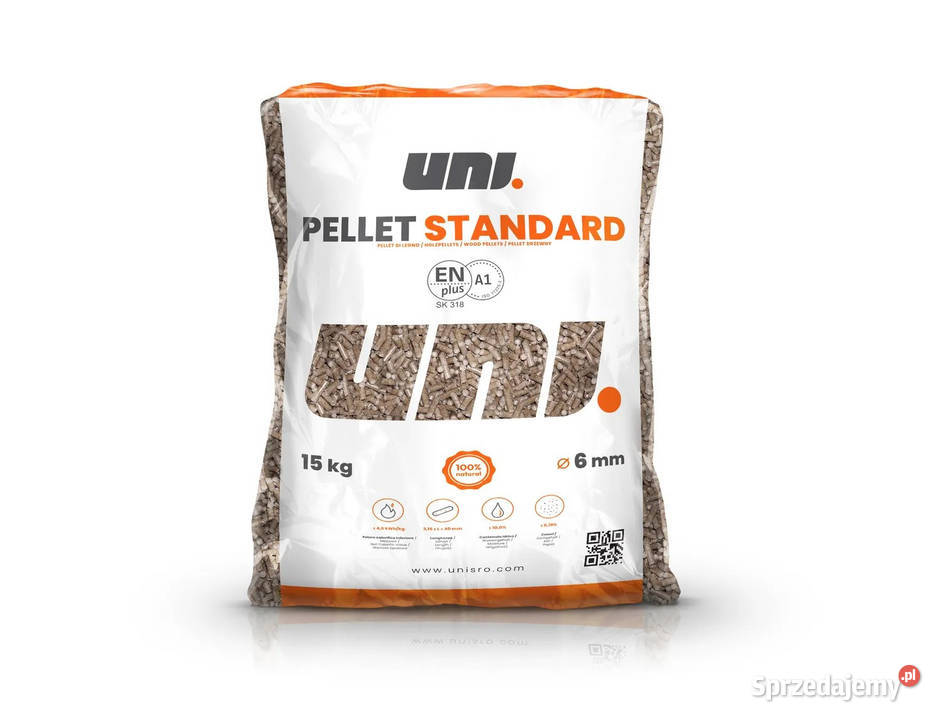 Pellet drzewny Uni Pellet Standard EN PLUS A1 Łaszczów