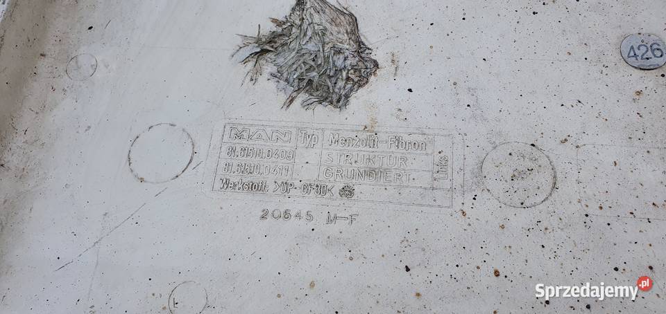 MAN TGA TGX PRZEDŁUŻENIE STOPNIA NADKOLE Karoseria Bieleń