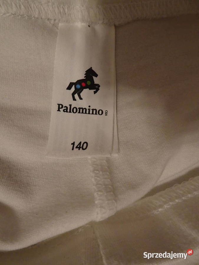 białe legginsy dziewczęce rozmiar 140 Palomino Odzież