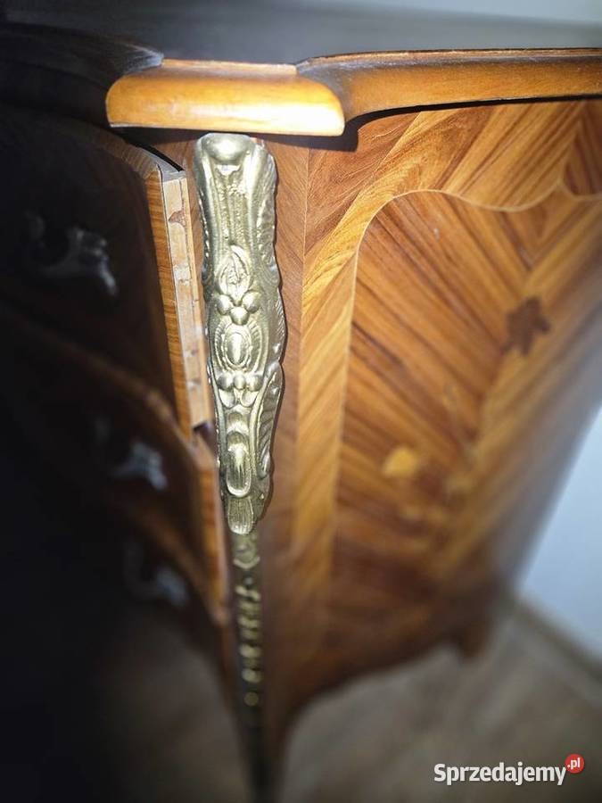 Komoda z intarsiami ala Ludwik XV Gdynia