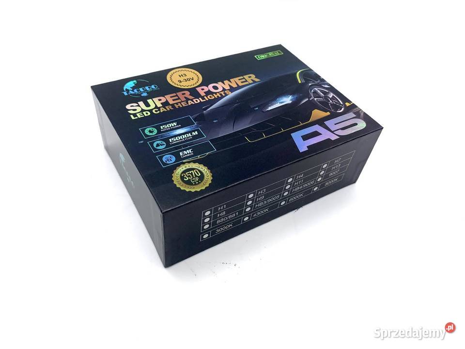 ŻARÓWKA LED H3 930V KOMPLET CANBUS mazowieckie Pomiechówek