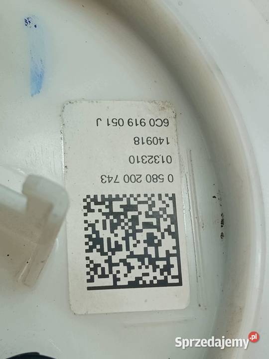 POMPA PALIWA PŁYWAK 10 MPI 6C0919051J 0580200743