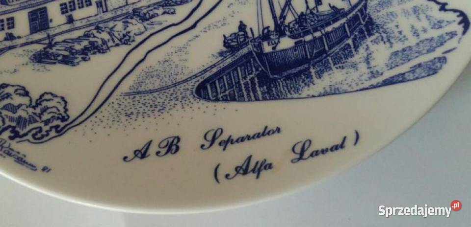 Talerz KolekcjonerskiGUSTAVSBERG Szwecja 1981 Porcelana i szkło pomorskie Gdańsk