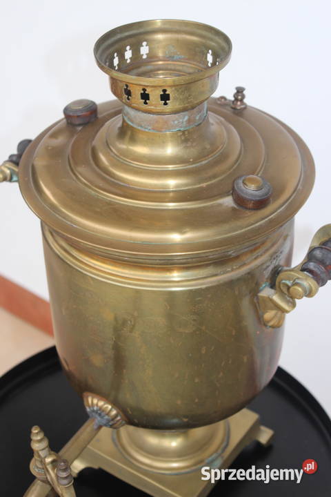 Oryginalny carski samowar z Tuły na węgiel warmińsko-mazurskie Giżycko