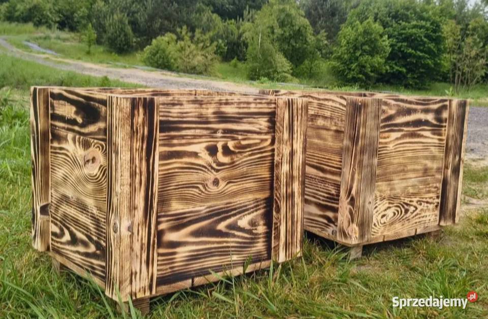 Donice kwiatowe z drewna Kraśnik
