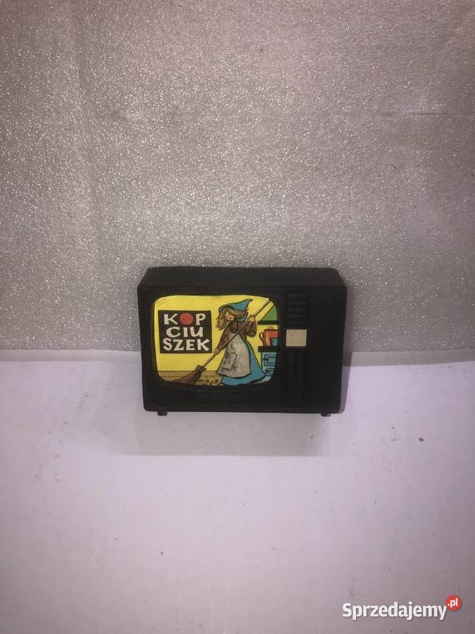 Telewizorek zabawka z przezroczami bajka o śląskie Jaworzno