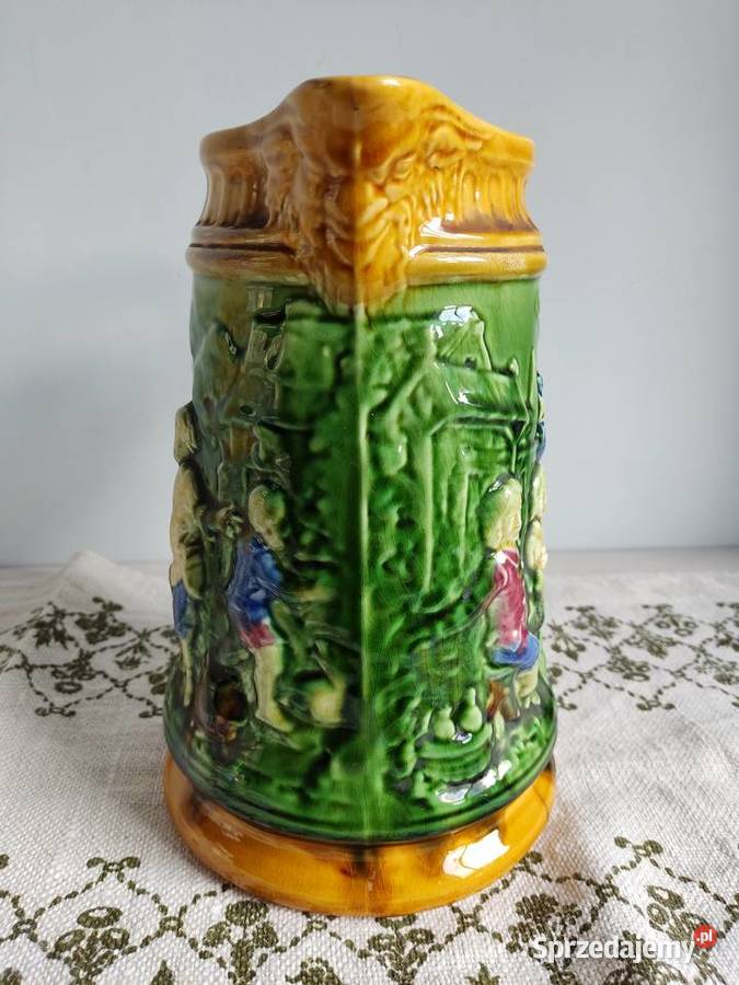 Dzbanek kufel ceramiczny Antique Boch Freres Głuchołazy sprzedam