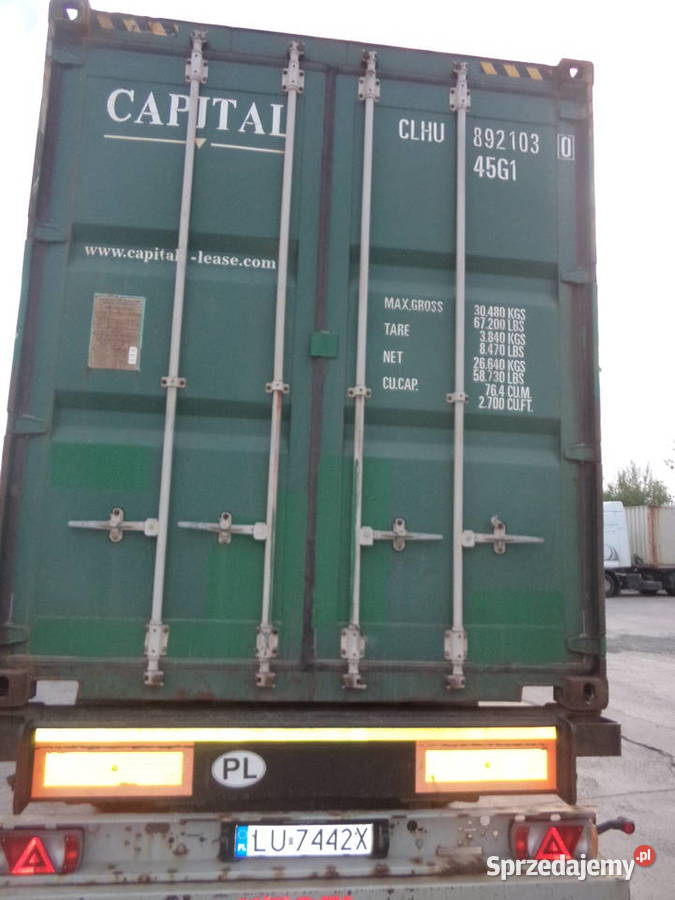 Kontenery morskie 40HC używane w stanie cargo