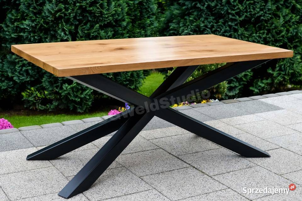 Stół dębowy SPIDER nowoczesny stół pająk loft 76cm Wieliczka