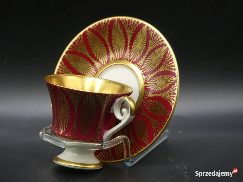 Zjawiskowa bogato złocona mokka Alka niemal Poznań